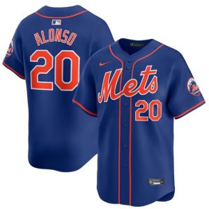 New York Mets #20 Pete Alonso Royal 2024 Alternate Limited Stitched Jersey