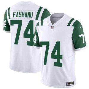 New York Jets #74 Olu Fashanu White 2024 Classic Alternate Vapor F.U.S.E. Limited Stitched Jersey