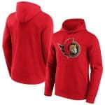 Ottawa Senators Red Iconic Primary Colour Logo Graphic Hoodie