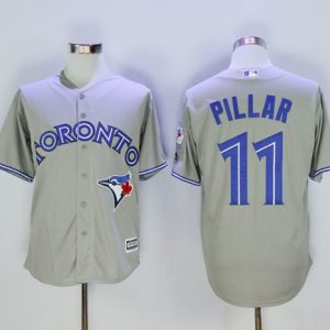 Blue Jays #11 Kevin Pillar Grey New Cool Base 40th Anniversary Stitched Jersey