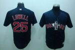 Red Sox #25 Mike Lowell Stitched Dark Blue Jersey