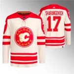 Calgary Flames #17 Yegor Sharangovich 2023 Cream Classic Primegreen Stitched Jersey