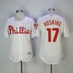 Philadelphia Phillies #17 Rhys Hoskins White Flexbase Stitched Jersey