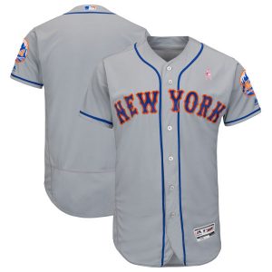 New York Mets Gray 2018 Mother's Day Flexbase Stitched Jersey