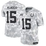 Indianapolis Colts #15 Joe Flacco Arctic Camo 2024 F.U.S.E. Salute To Service Limited Stitched Jersey