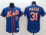 Mets #31 Mike Piazza Blue Flexbase Authentic Collection Stitched Jersey