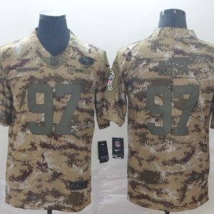San Francisco 49ers #97 Nick Bosa Camo Salute To Service Limited Stitched Jersey