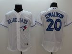 Blue Jays #20 Josh Donaldson White Flexbase Authentic Collection Stitched Jersey