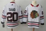 Chicago Blackhawks #20 Brandon Saad White Stitched Adidas Jersey