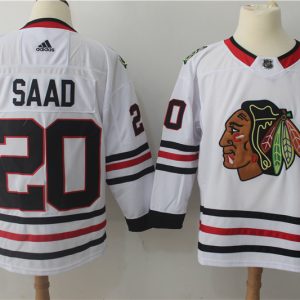 Chicago Blackhawks #20 Brandon Saad White Stitched Adidas Jersey