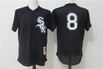 Chicago White Sox #8 Bo Jackson Mitchell Ness Black 1993 Authentic Cooperstown Collection Batting Practice Stitched Jersey