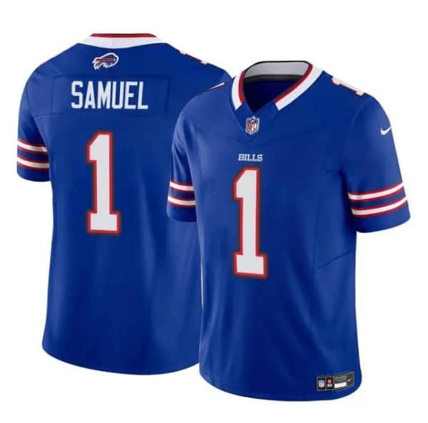 Buffalo Bills #1 Curtis Samuel Blue 2023 F.U.S.E. Vapor Untouchable Limited Stitched Jersey