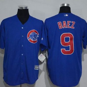 Cubs #9 Javier Baez Blue New Cool Base Stitched Jersey