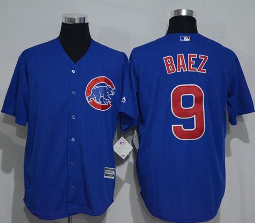 Cubs #9 Javier Baez Blue New Cool Base Stitched Jersey