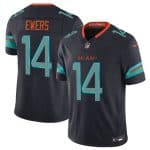 Miami Dolphins #14 Quinn Ewers Black 2025 F.U.S.E. ¡°Rivalries¡± Vapor Limited Football Stitched Jersey