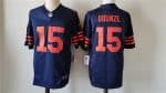 Chicago Bears #15 Rome Odunze Navy 2024 Draft Color Rush F.U.S.E. Vapor Stitched Jersey