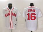 Boston Red Sox #16 Jarren Duran White Stitched Jersey