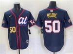 American League #50 Kristofer Bubic Navy 2025 All-Star Edition Limited Stitched Jersey