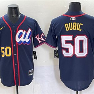 American League #50 Kristofer Bubic Navy 2025 All-Star Edition Limited Stitched Jersey