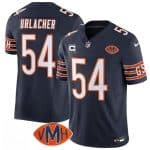 Chicago Bears #54 Brian Urlacher Navy 2025 F.U.S.E. With 4-Star C Patch VMH Patch Vapor Untouchable Limited Football Stitched Jersey