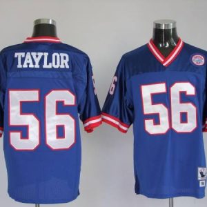Mitchell And Ness Giants #56 Lawrence Taylor Blue Stitched Jersey