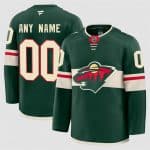 Minnesota Wild Custom Green 2024-25 Home Stitched Jersey