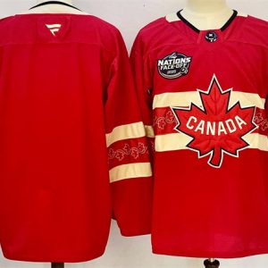 Canada Blank Red 2025 4 Nations Face-Off Premium Stitched Jersey