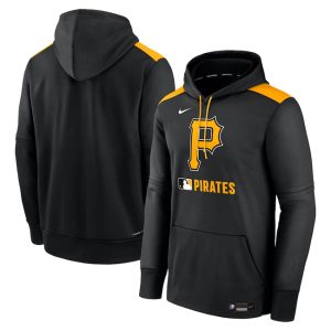 Pittsburgh Pirates Black Collection Performance Pullover Hoodie