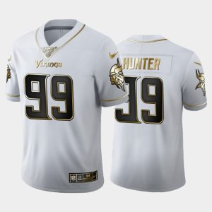 Minnesota Vikings #99 Danielle Hunter White 2019 100th Season Golden Edition Limited Stitched Jersey