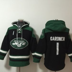 New York Jets #1 Ahmad Gardner Black Ageless Must-Have Lace-Up Pullover Hoodie