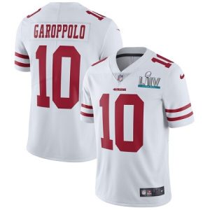 San Francisco 49ers #10 Jimmy Garoppolo White Super Bowl LIV Vaper Untouchable Limited Stitched Jersey