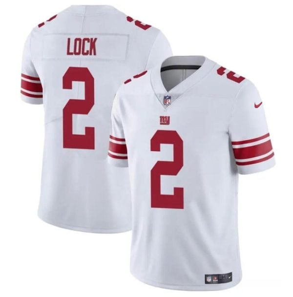 New York Giants #2 Drew Lock White Vapor Untouchable Limited Stitched Jersey