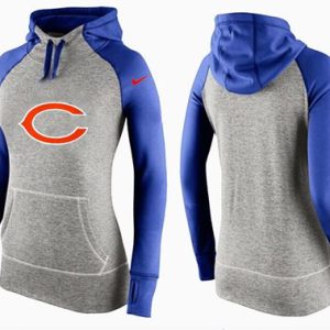 Nike Chicago Bears Performance Hoodie Grey Blue