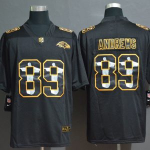 Baltimore Ravens #89 Mark Andrews Black Jesus Faith Edition Stitched Limited Jersey