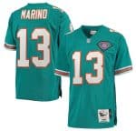 Miami Dolphins Custom Mitchell Ness Aqua Throwback Stitched Jersey
