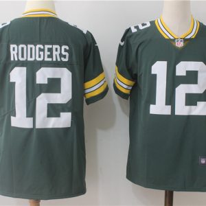 Green Bay Packers #12 Aaron Rodgers Green Team Color Stitched Vapor Untouchable Limited Nike Jersey