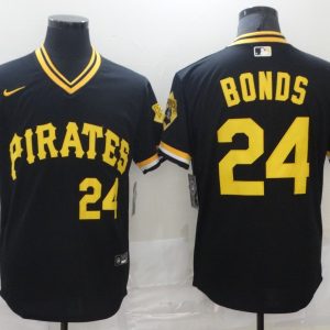 Pirates #24 Barry Bonds Black Flexbase Stitched Jersey