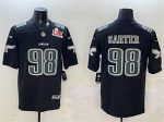 Philadelphia Eagles #98 Jalen Carter Black 2025 Super Bowl LIX Patch Fashion New Vapor Untouchable Limited Stitched Jersey