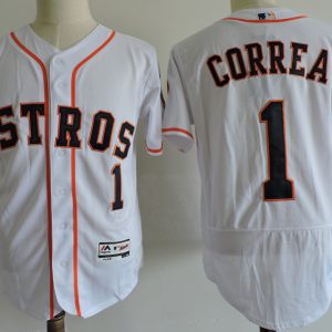 Houston Astros #1 Carlos Correa Gray Elite Stitched Jersey
