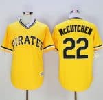 Pirates #22 Andrew McCutchen Gold New Cool Base Stitched Jersey