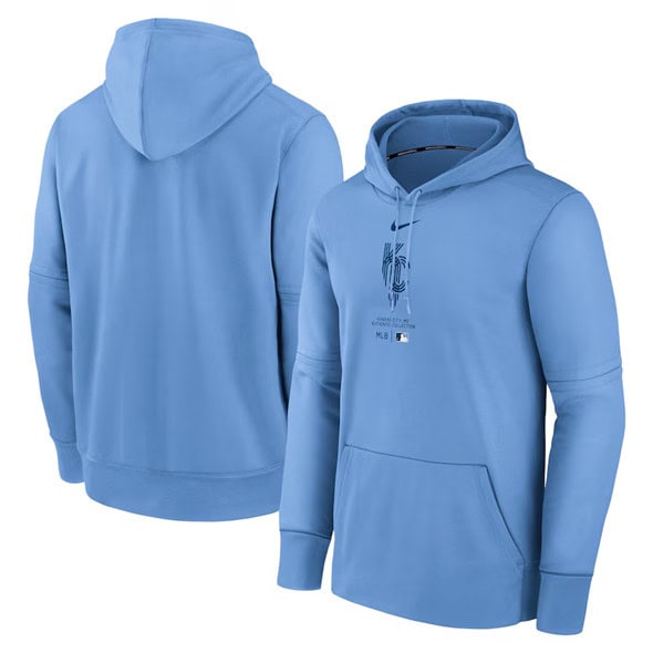 Kansas City Royals Light Blue Collection City Connect Practice Performance Pullover Hoodie