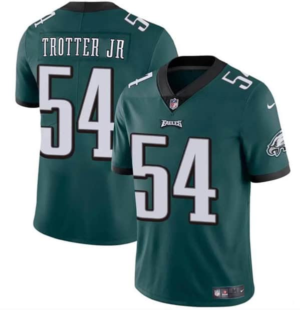 Philadelphia Eagles #54 Jeremiah Trotter Jr Green 2024 Draft Vapor Untouchable Limited Stitched Jersey