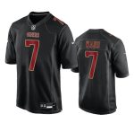 San Francisco 49ers #7 Charvarius Ward Black Fashion Limited Stitched Game Jersey