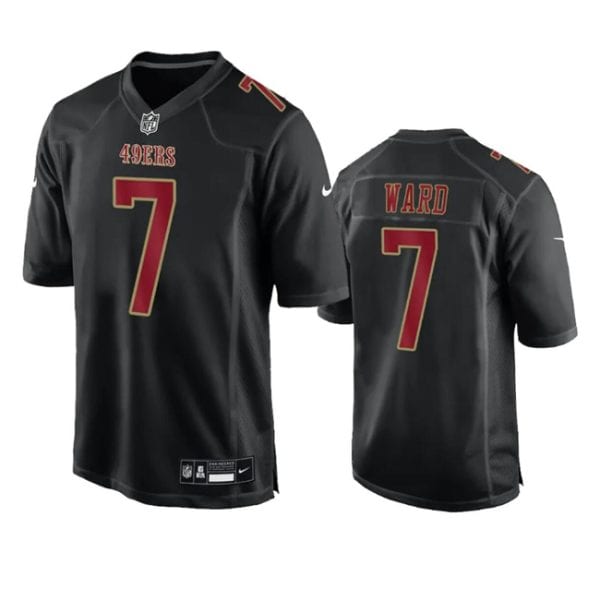 San Francisco 49ers #7 Charvarius Ward Black Fashion Limited Stitched Game Jersey