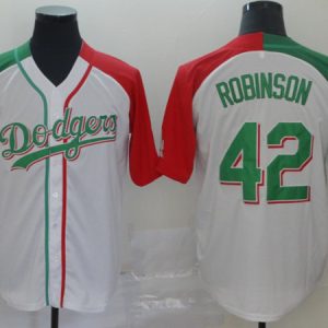 Los Angeles Dodgers #42 Jackie Robinson Mexican Heritage Culture Night Jersey
