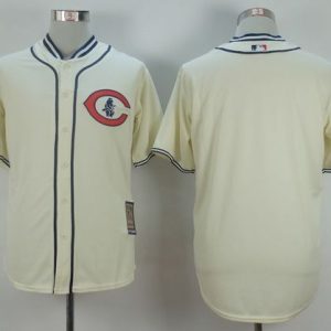 Cubs Blank Cream 1929 Turn Back The Clock Stitched Jersey