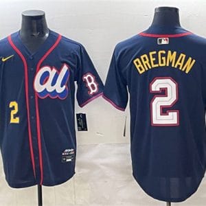 American League #2 Alex Bregman Navy 2025 All-Star Edition Limited Stitched Jersey