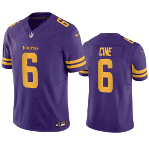 Minnesota Vikings #6 Lewis Cine Purple 2023 F.U.S.E. Color Rush Stitched Jersey