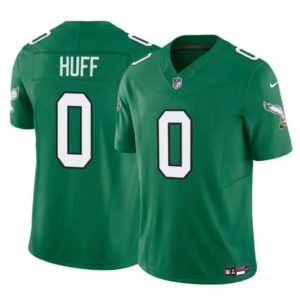 Philadelphia Eagles #0 Bryce Huff Kelly Green 2024 F.U.S.E. Vapor Untouchable Limited Stitched Jersey