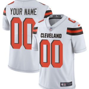 Cleveland Browns Customized White Team Color Vapor Untouchable Limited Stitched NFL Jersey